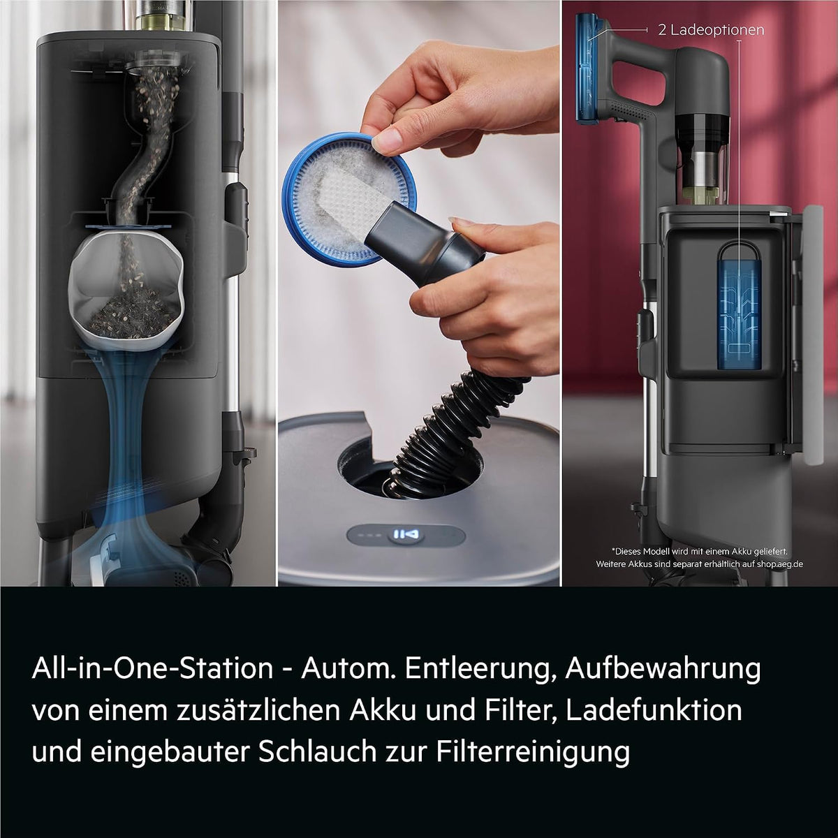 AEG Ultimate 7000 GEN2 Akku Staubsauger, ETM Testsieger, AP72UB21ES